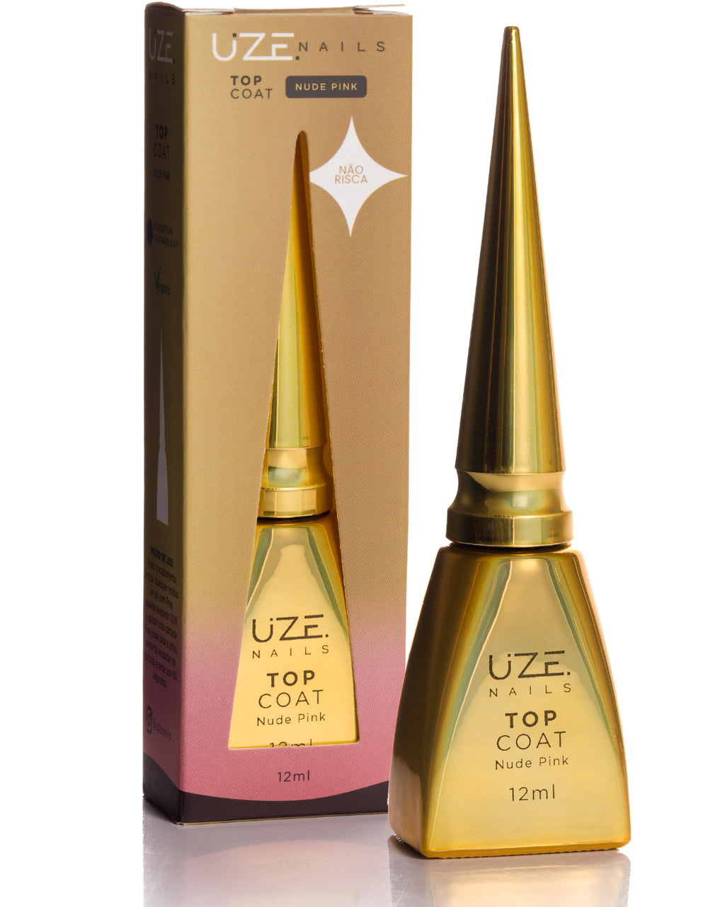Uze Nails Top Coat Nude Pink-12ml