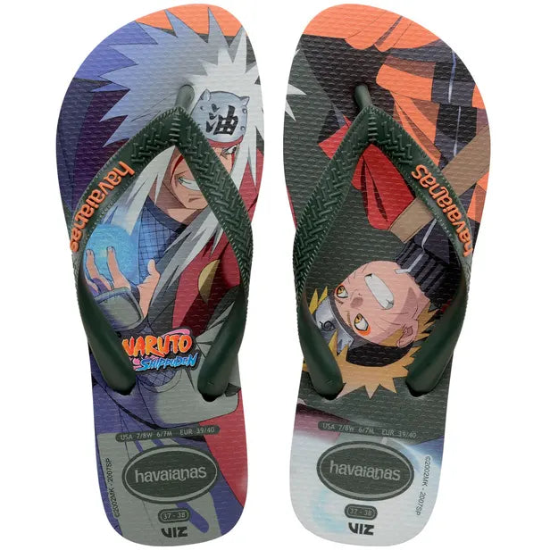Havainas Naruto Verde Olive Masculino