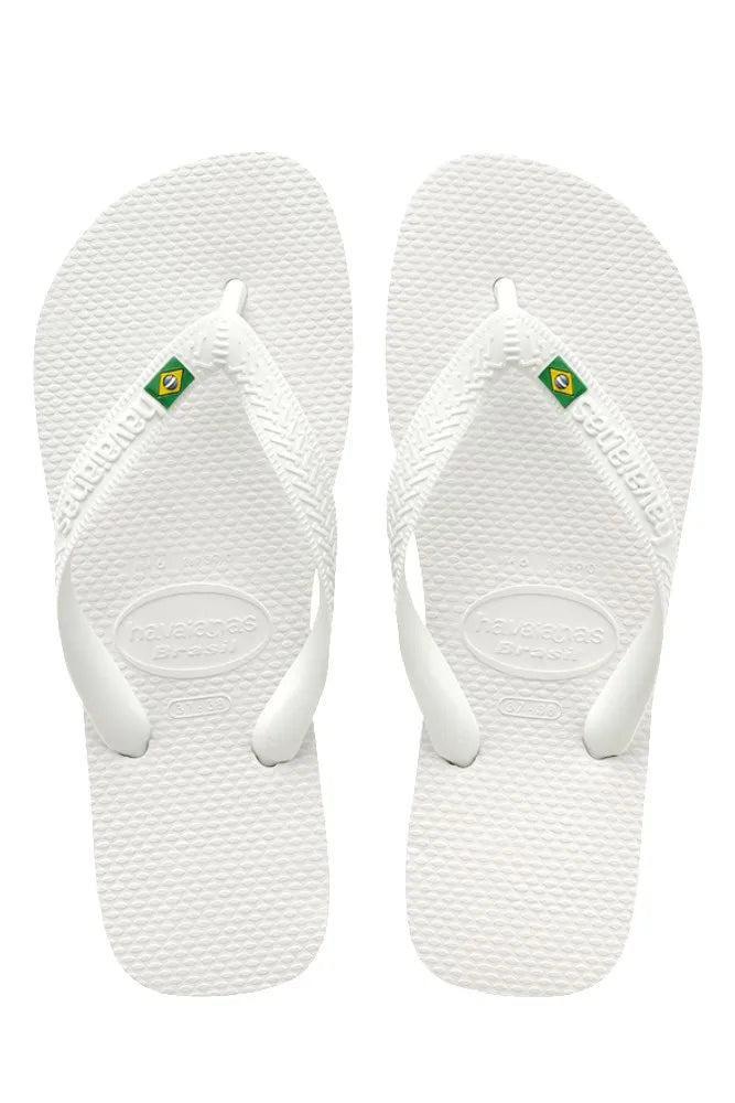 Havaiana Tradicional Brasil Branco Masculino