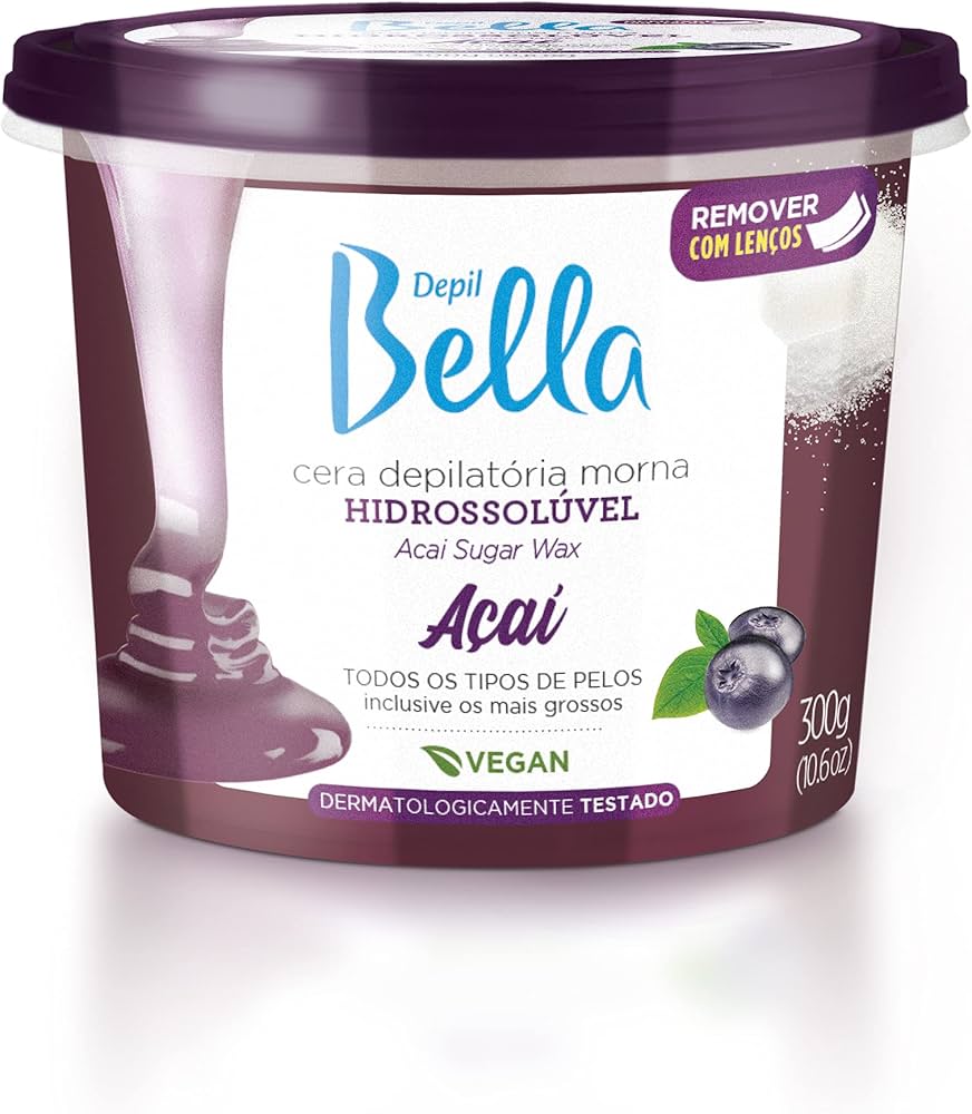 Depil Bella Cera Hidrassolúvel Açaí-300g