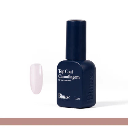Bluwe Top Coat Clamuflagem Natural Pink-11ml