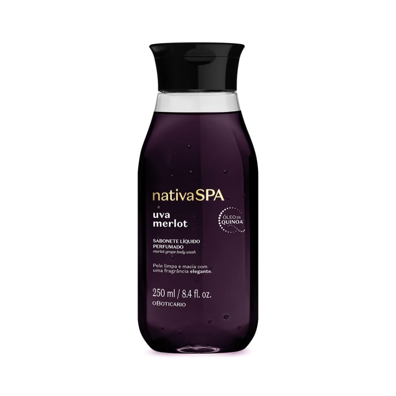 OBoticário Nativa Spa Sabonete Líquido Uva Merlot - 250ml
