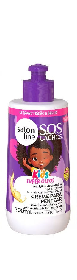 Salon Line SOS Cachos Super Óleos Kids Creme Para Pentear-300ml