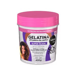 Salon Line S.O.S Cachos Gelatina Ativadora de Cachos Super Óleos-400g