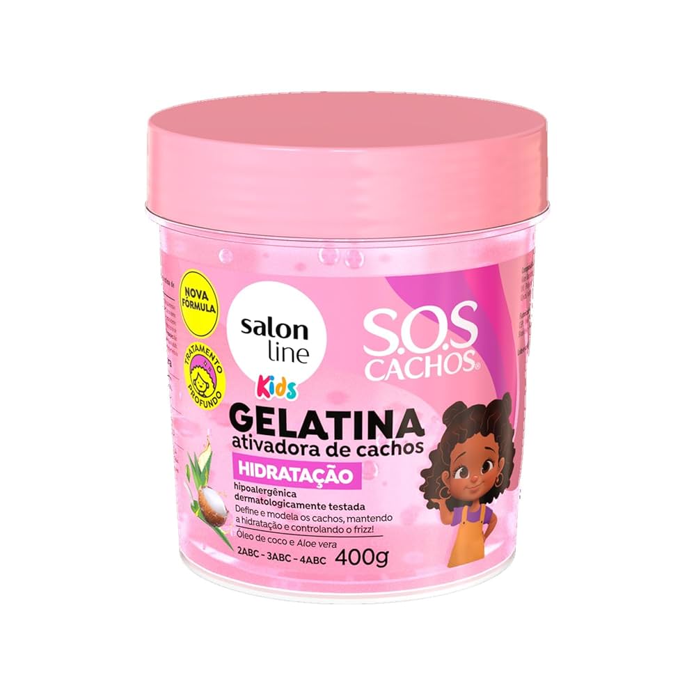 Salon Line S.O.S Cachos Kids Gelatina Ativadora de Cachos Hidratação-400g