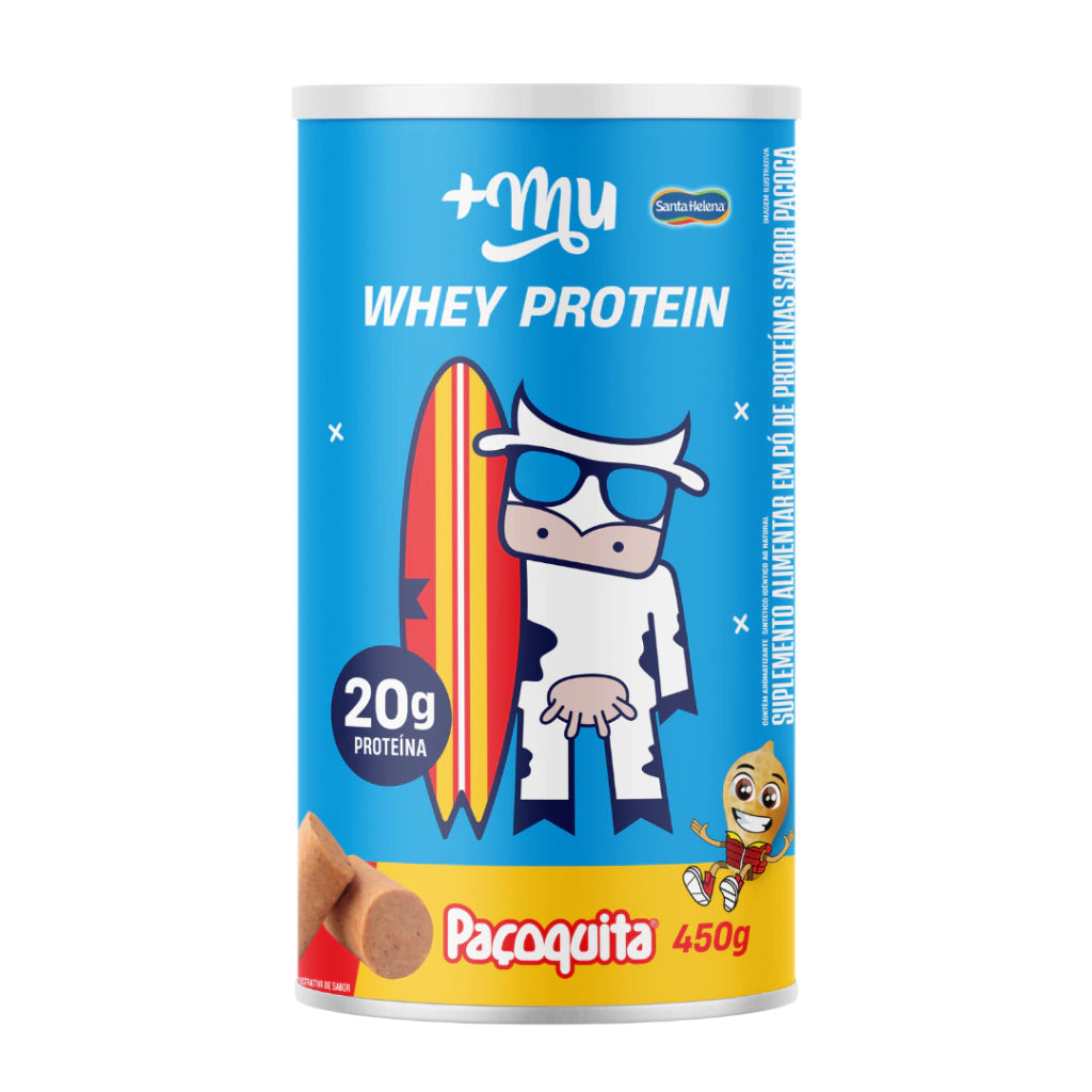 +Mu Whey Protein Concentrado Paçoquita-450g