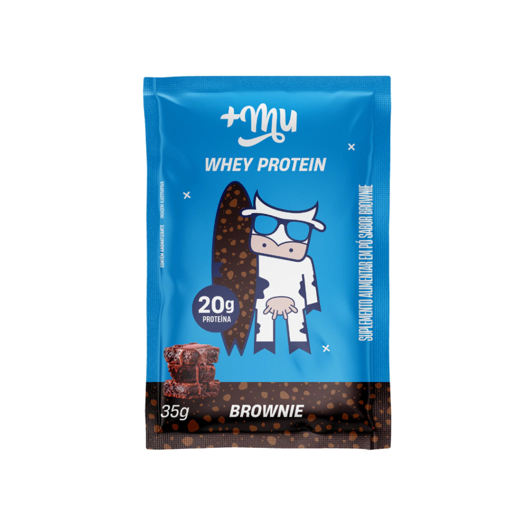 +Mu Whey Protein Brownie Sachê-35g