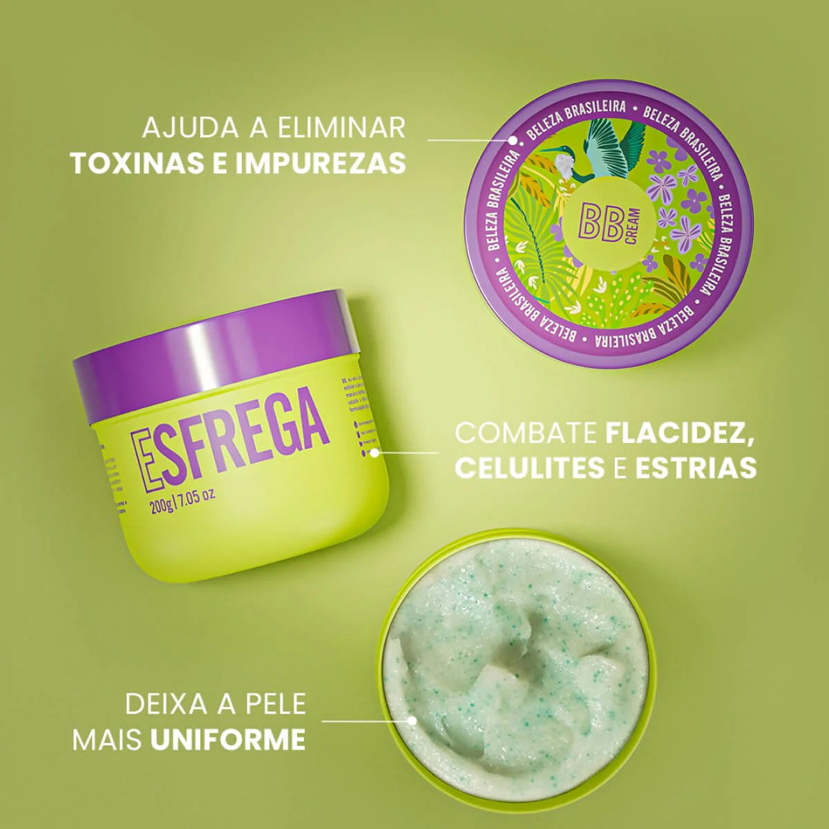 Beleza Brasileira Esfrega Esfoliante-200g