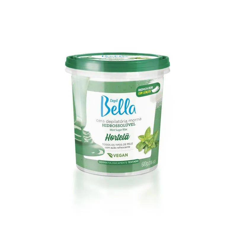 Depil Bella Cera Hidrossolúvel Hortelã-600g
