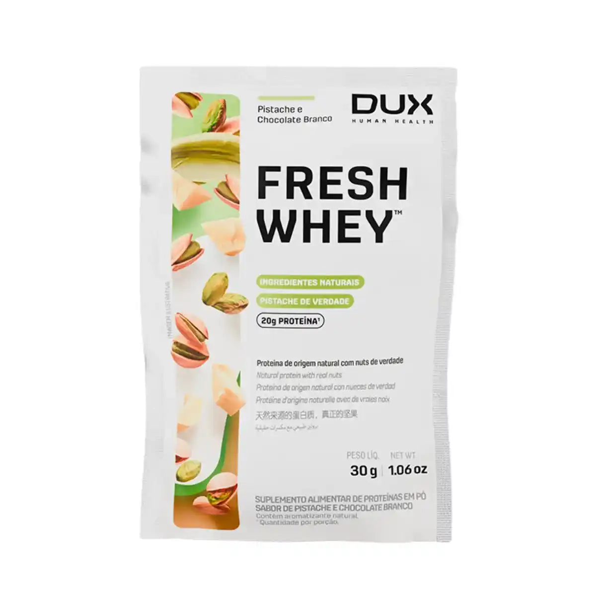 Dux Fresh Whey Pistache e Chocolate Branco-30g