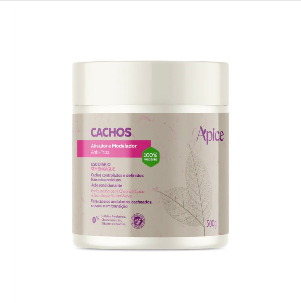 Ápice Cachos Ativador e Modelador Anti-Frizz-500g