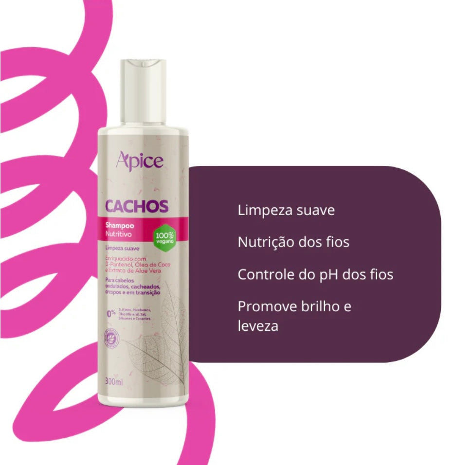 Ápice Cachos Shampoo Nutritivo-300ml