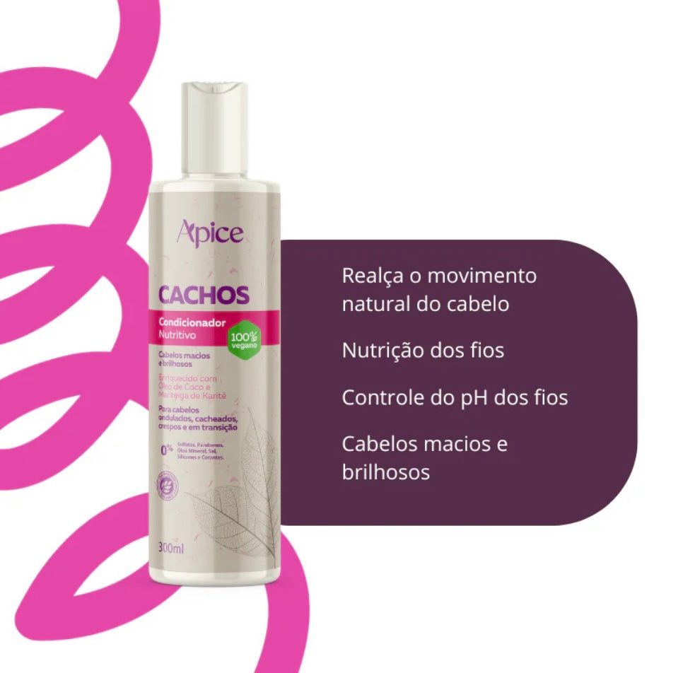 Ápice Cachos Condicionador Nutritivo-300ml