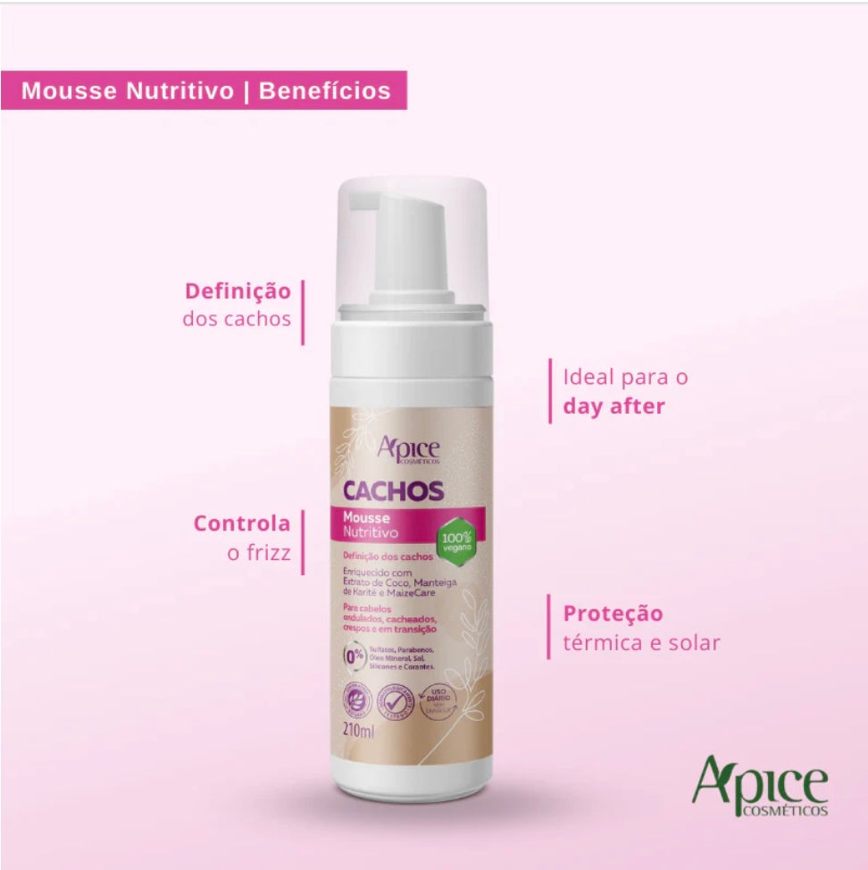 Ápice Cachos Mousse Nutritivo-210ml