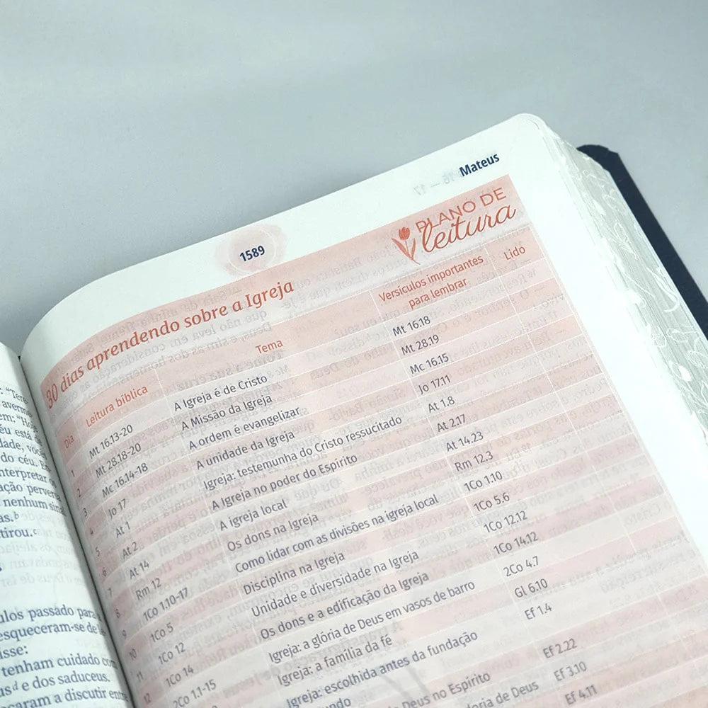 A Biblía da Mulher Letra Grande Capa Branca-Versão ARC