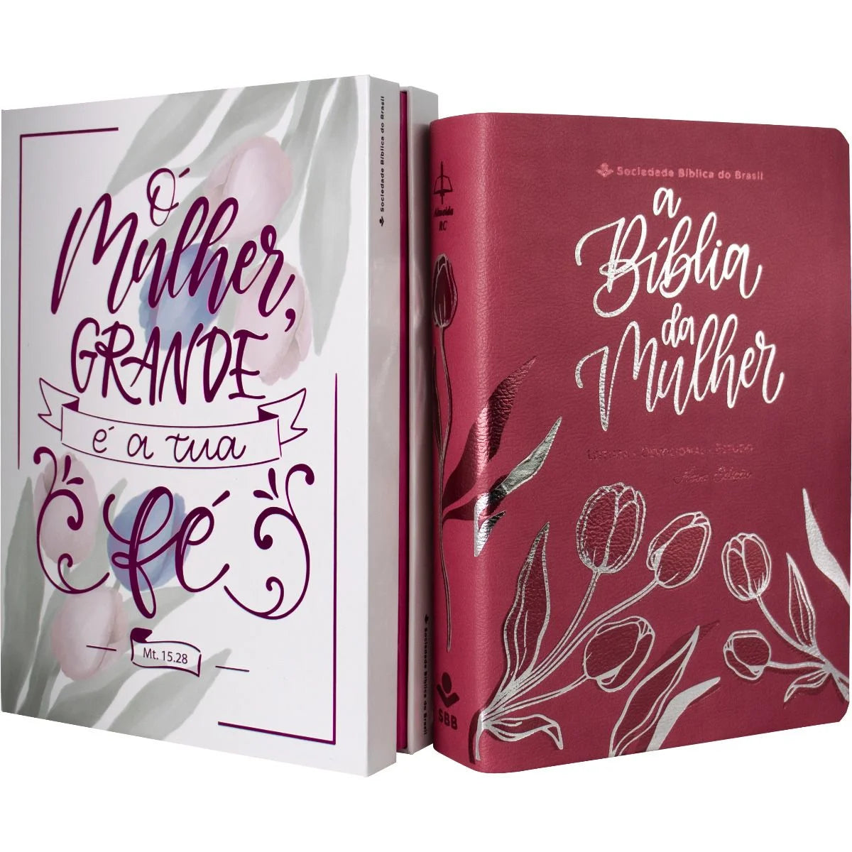A Bíblia da Mulher Letra Grande Capa Rosa-Versão ARC