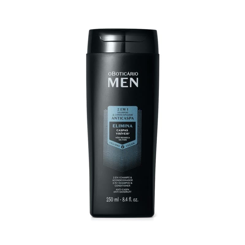 OBoticário Men 2 em 1 Shampoo e Condicionador Anticaspa-250ml