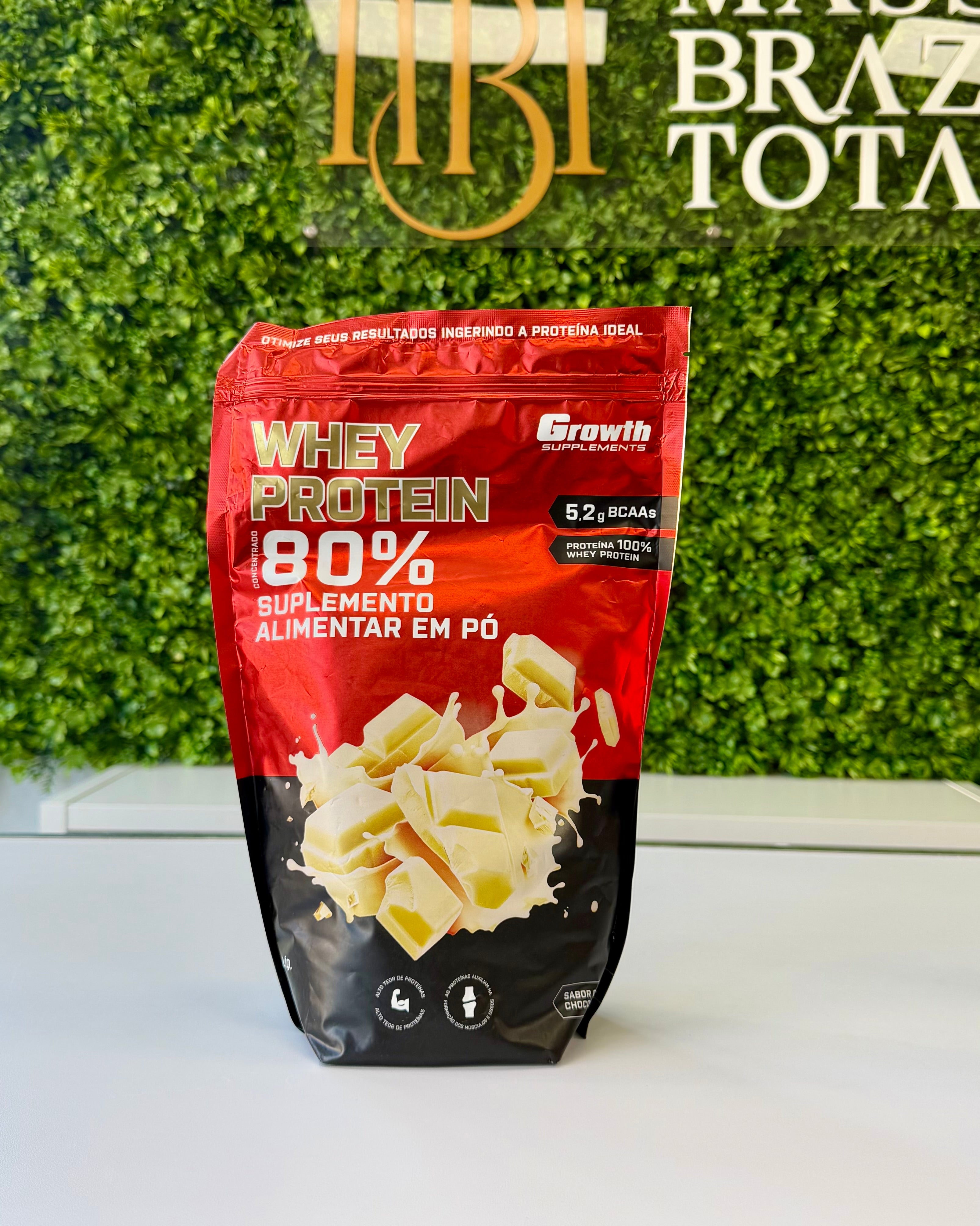 Growth Whey Protein 80% Chocolate Branco-1kg