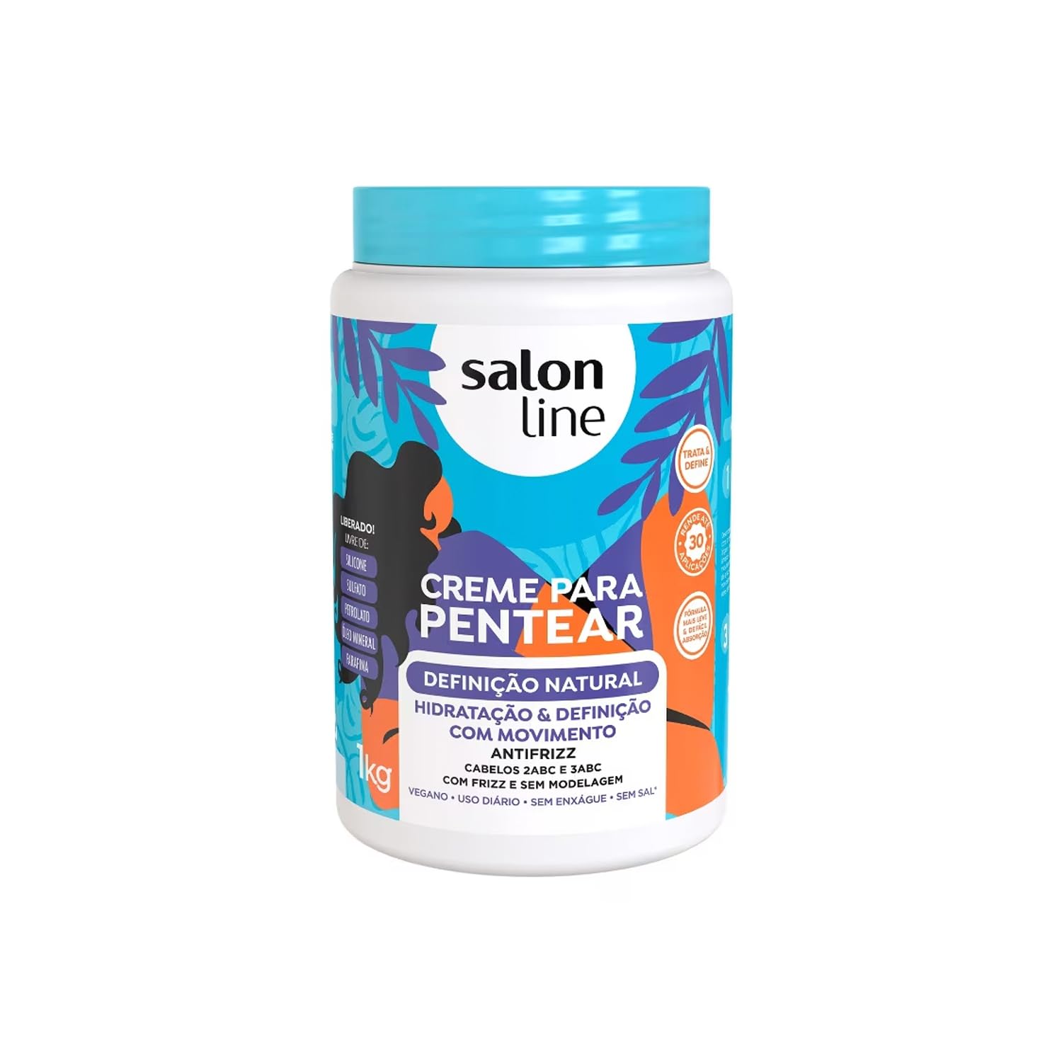 Salon Line Creme Para Pentear Definição Natural-1kg