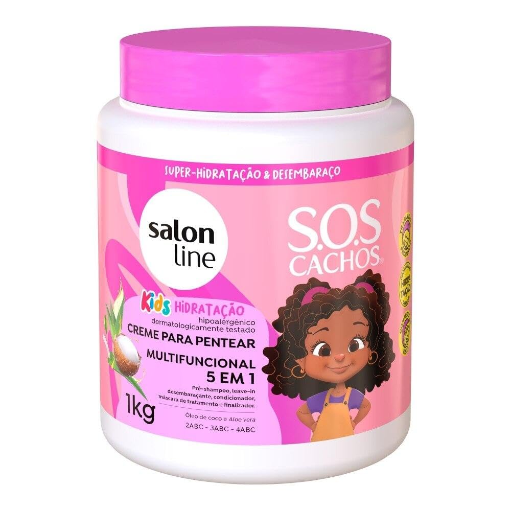 Salon Line S.O.S Cachos Kids Hidratação Creme Para Pentear-1kg