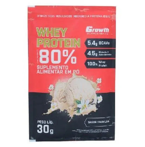 Growth Whey Protein Sachê Baunilha-30g