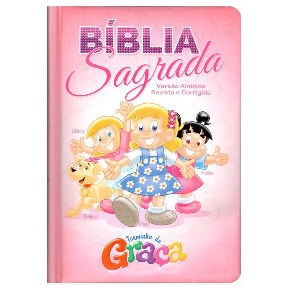 Bíblia Sagrada Turminha da Graça Menina-Versão ARC