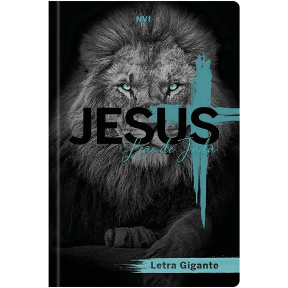 Bíblia Sagrada Jesus Leão de Judá Letra Gigante-Versão NVI