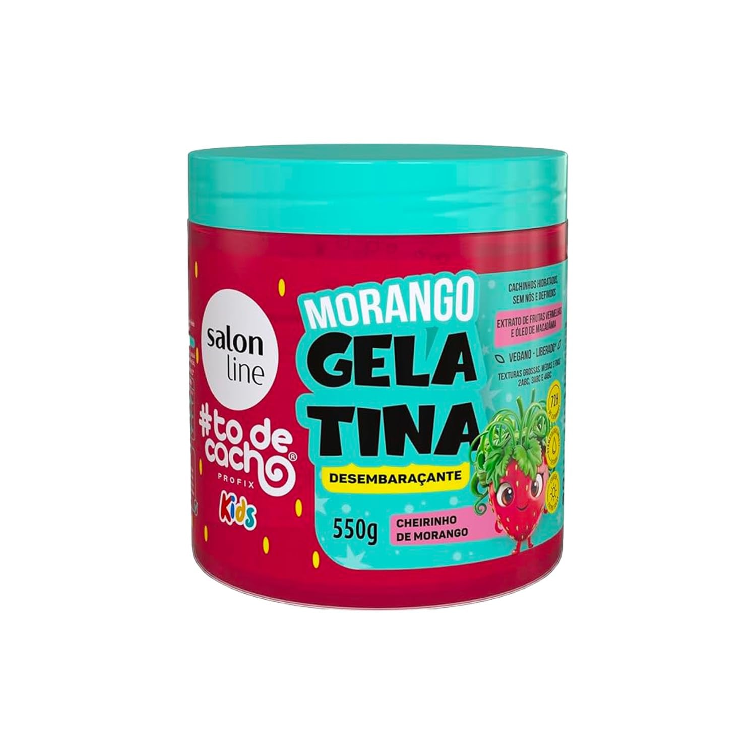 Salon Line Kids Morango Gelatina Desembaraçante-550g