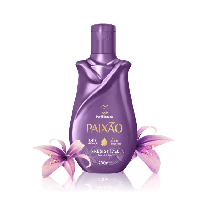 Paixão Loção Hidratante Irresistível Flor de Lis-200ml