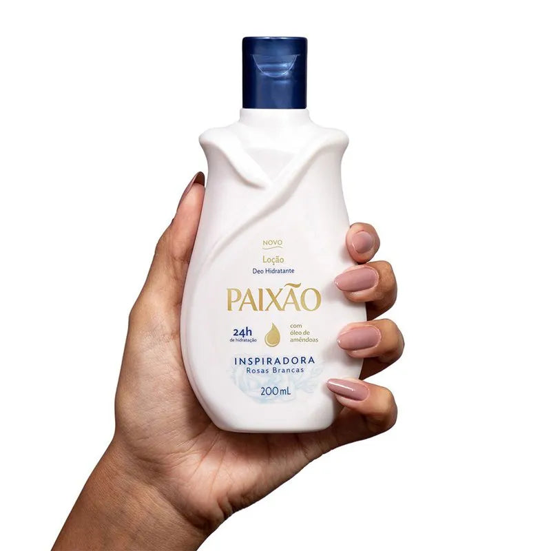 Paixão Loção Hidratante Inspiradora Rosas Brancas-200ml