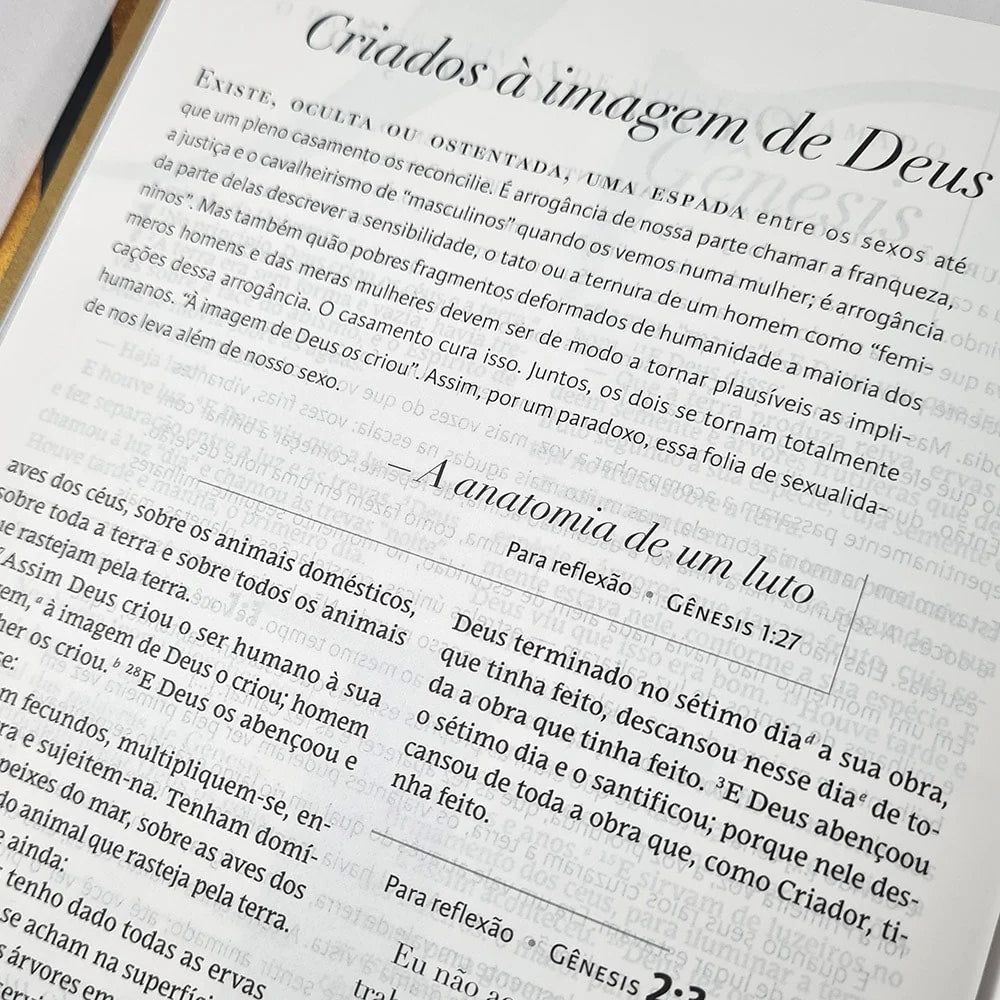 Bíblia C.S Lewis Capa Dura Preto e Dourado-Versão NVT