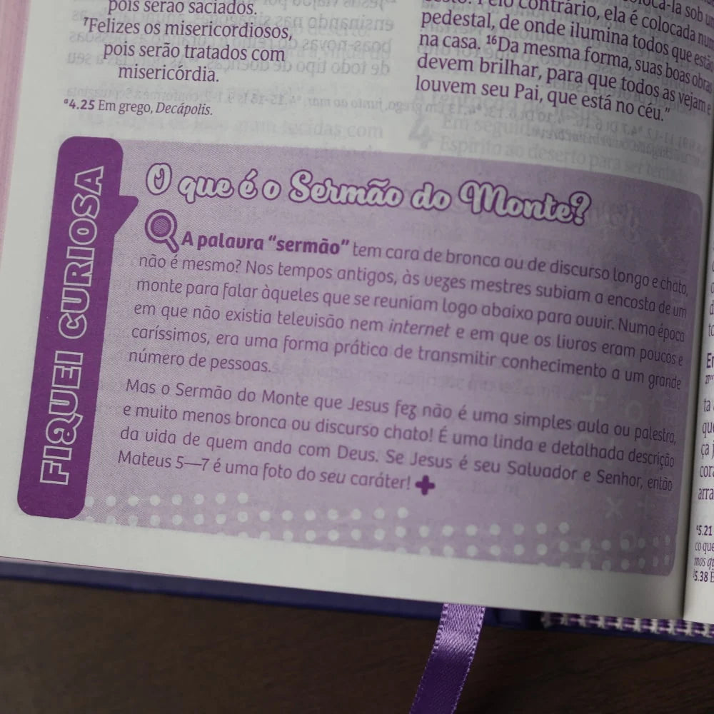 Minha História Bíblia Devocional Para Garotas-Versão NVT