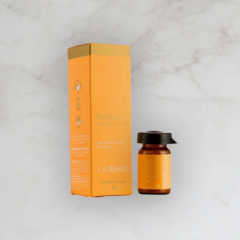 La Benig Henna Para Sobrancelha Castanho Claro-2,5g