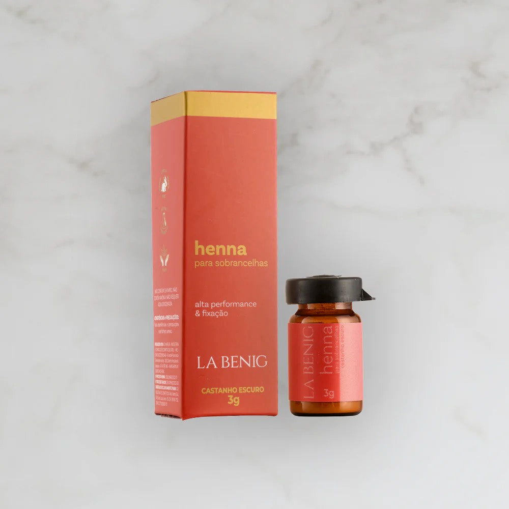 La Benig Henna Para Sobrancelha Castanho Escuro-2,5g