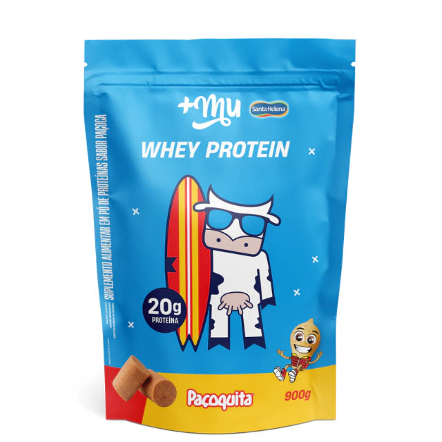 +Mu Whey Protein Concentrado Paçoquita-900g