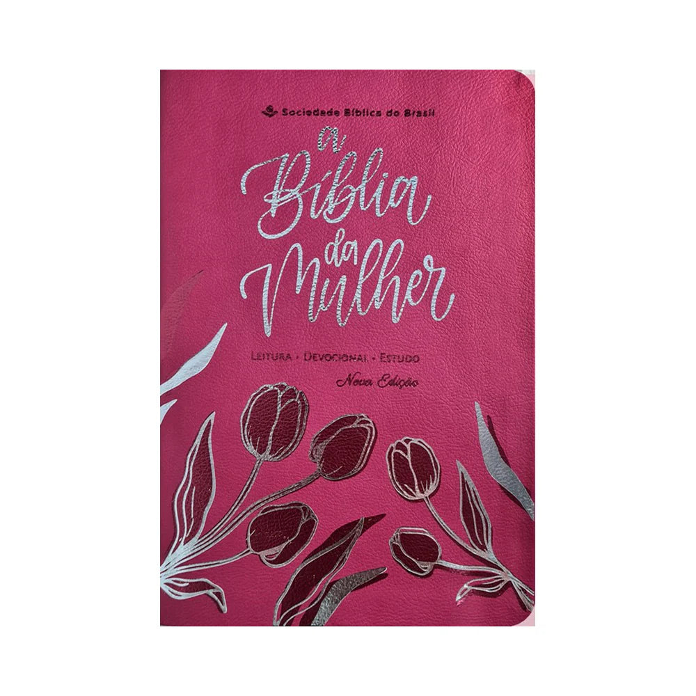 A Bíblia da Mulher Letra Grande Capa Rosa-Versão ARC