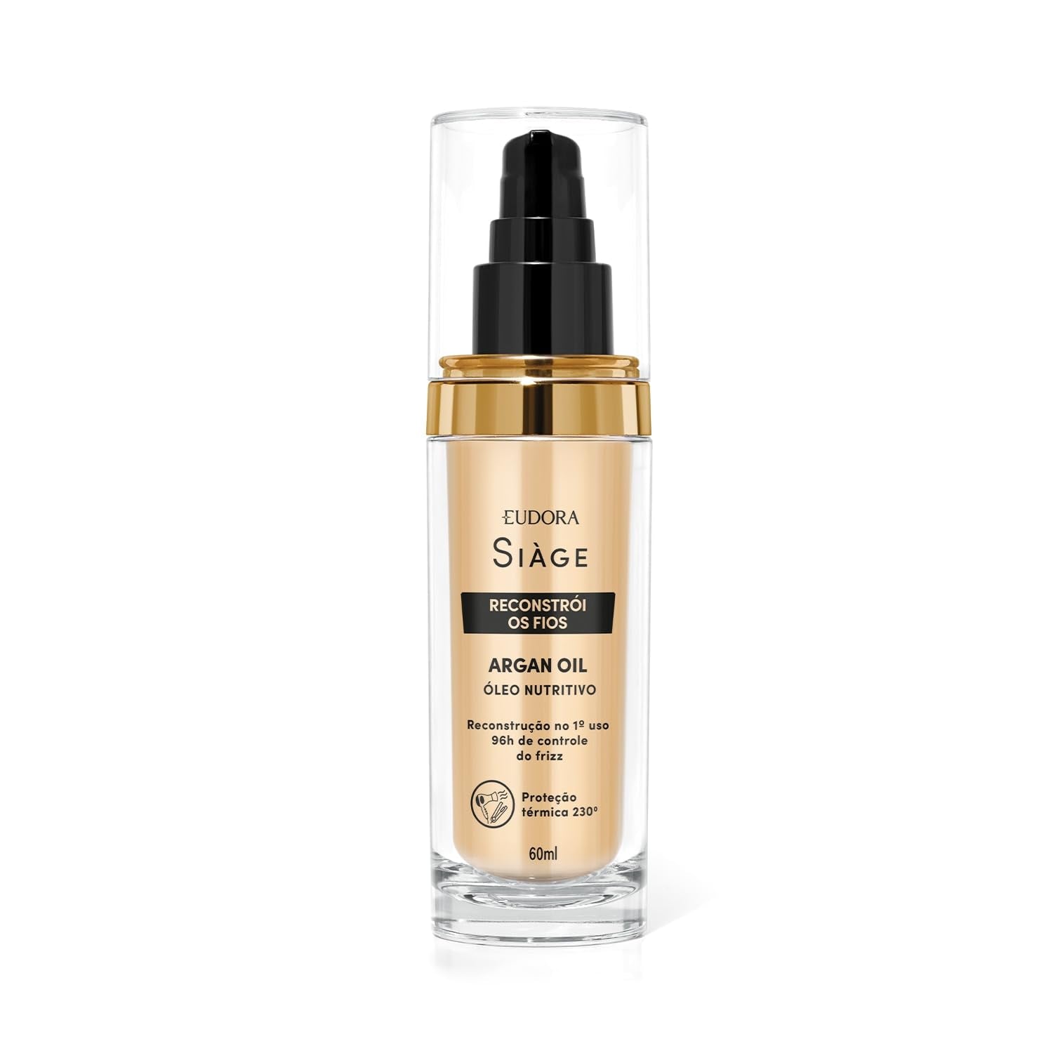 Eudora Siàge Reconstrói os Fios Argan Oil Óleo Nutritivo-60ml