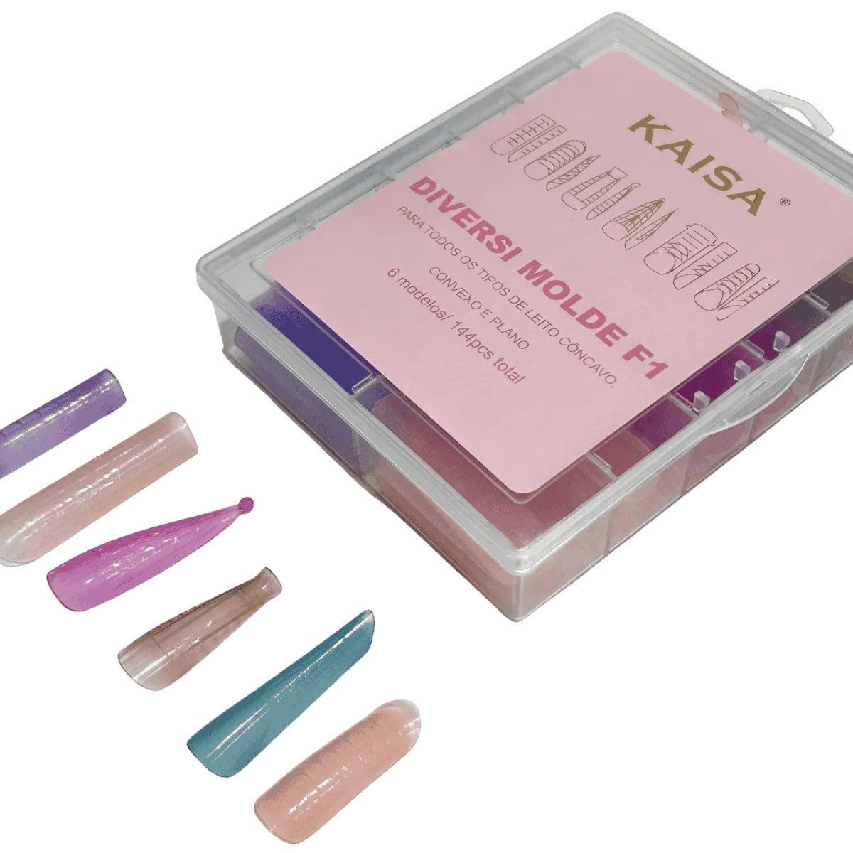 Kaisa Diversi Molde F1 Convexo e Plano 6 Modelos-144pcs