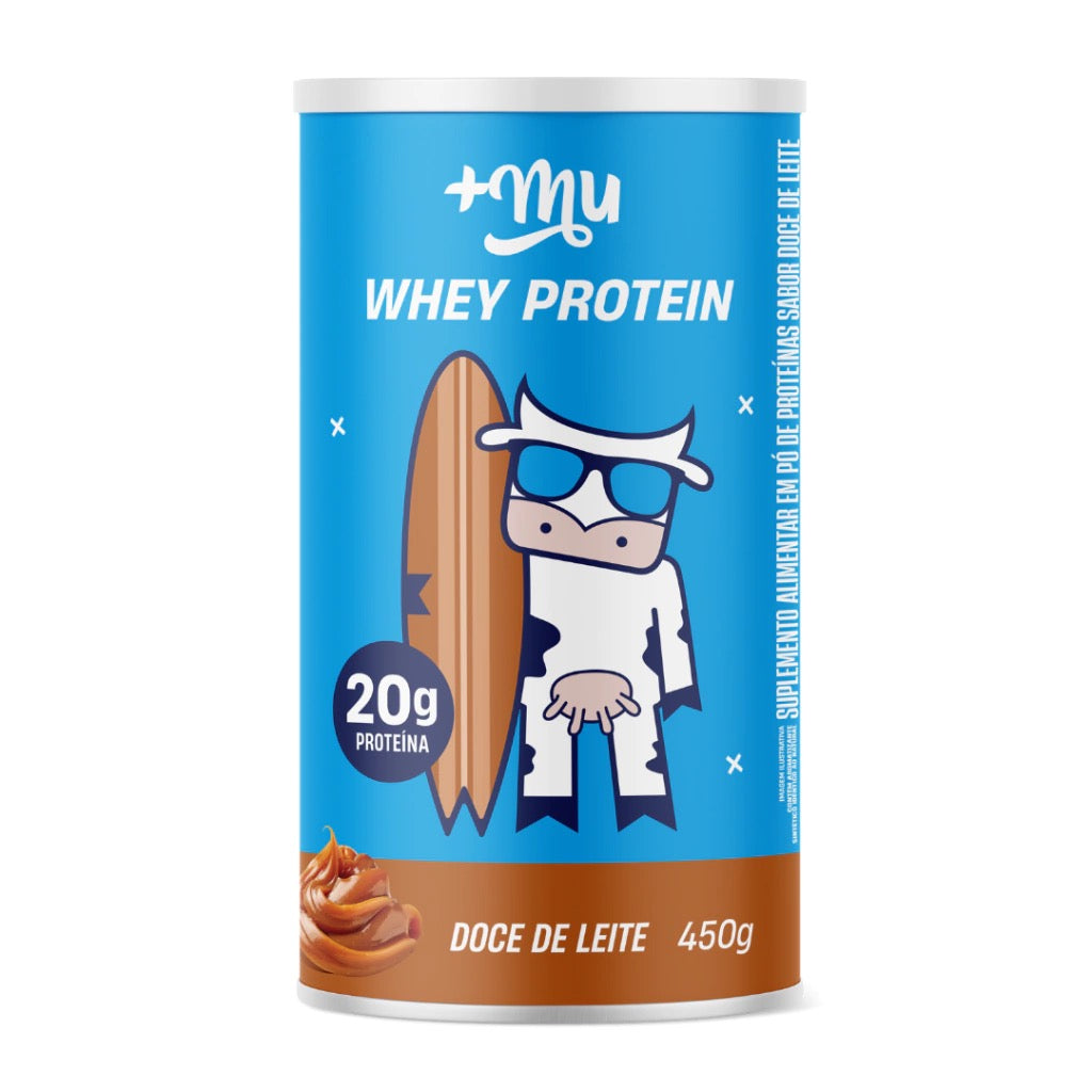 +Mu Whey Protein Concentrado Doce de Leite-450g
