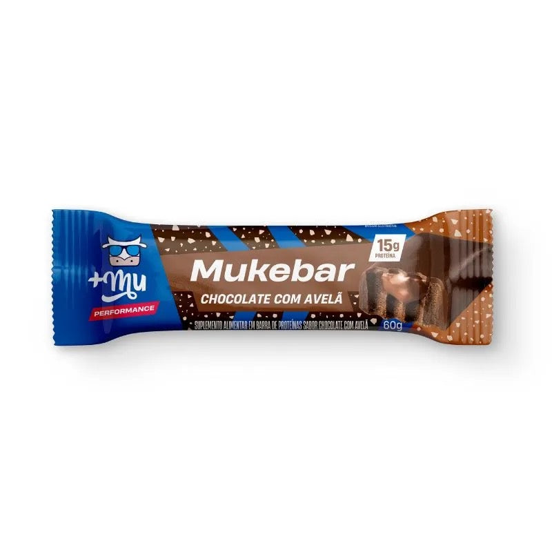 +Mu Barra de Proteína MukeBar Chocolate com Avelã-60g