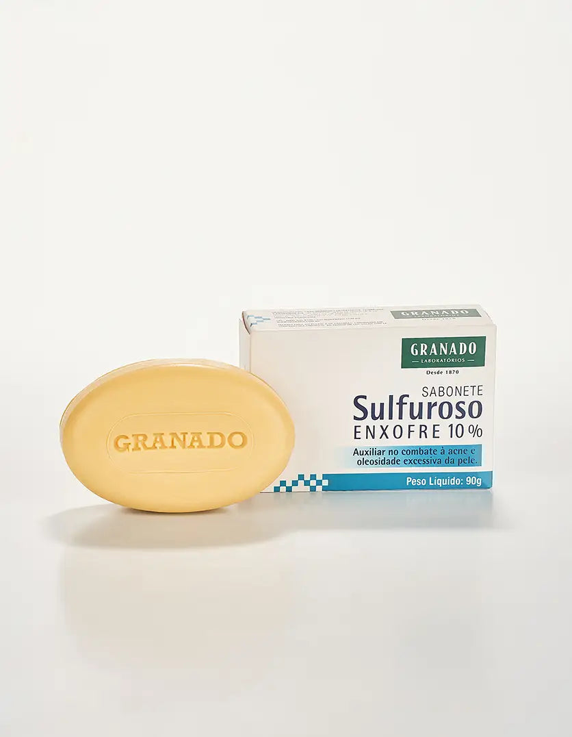 Granado Sabonete Sulfuroso Enxofre 10% Auxilia Acne e Pele Oleosa-90g