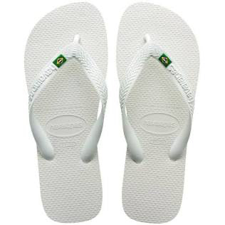 Havaiana Tradicional Brasil Branco Feminino