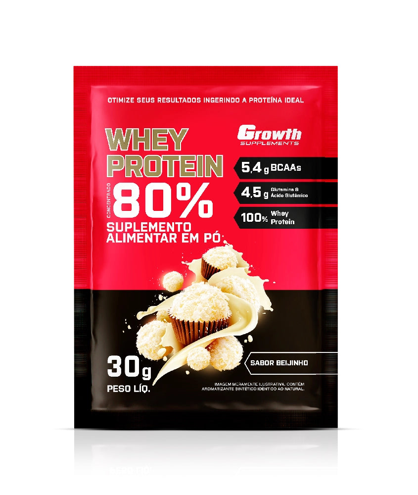 Growth Whey Protein Sachê Beijinho-30g