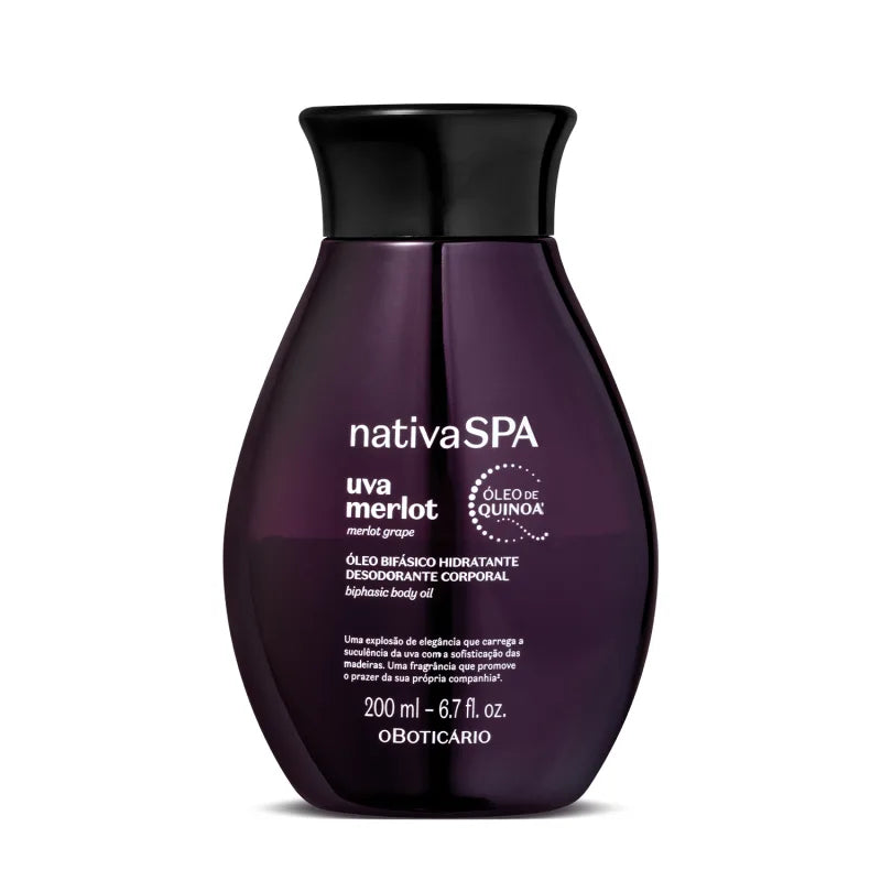 OBoticário Nativa Spa Oleo Corporal Uva Merlot-200ml