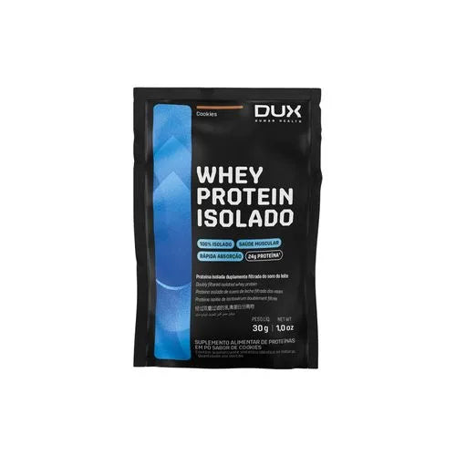 Dux Whey Protein Isolado Sachê Chocolate Branco-30g