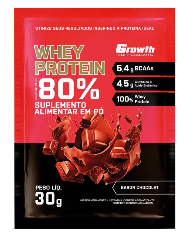 Growth Whey Protein Sachê Chocolate-30g