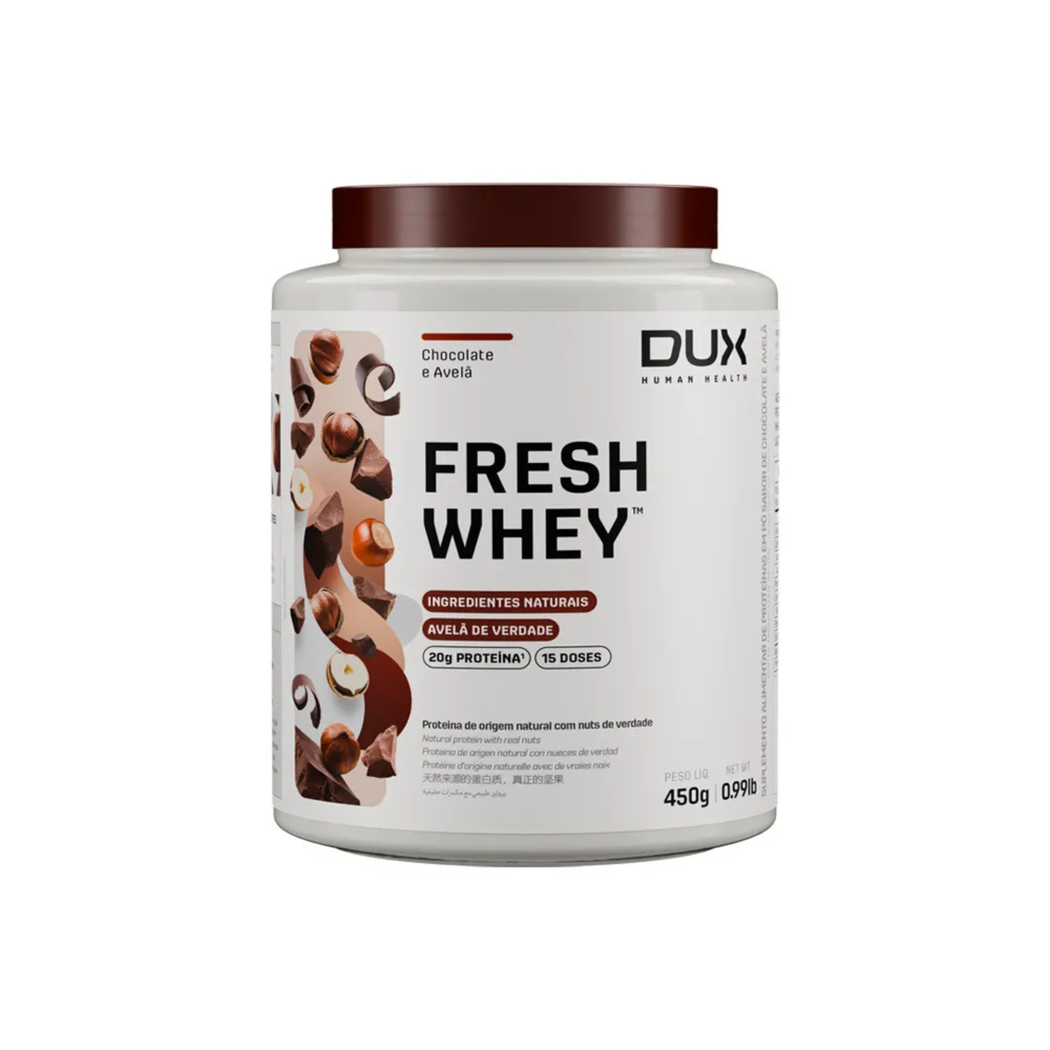 Dux Fresh Whey Chocolate e Avelã-450g