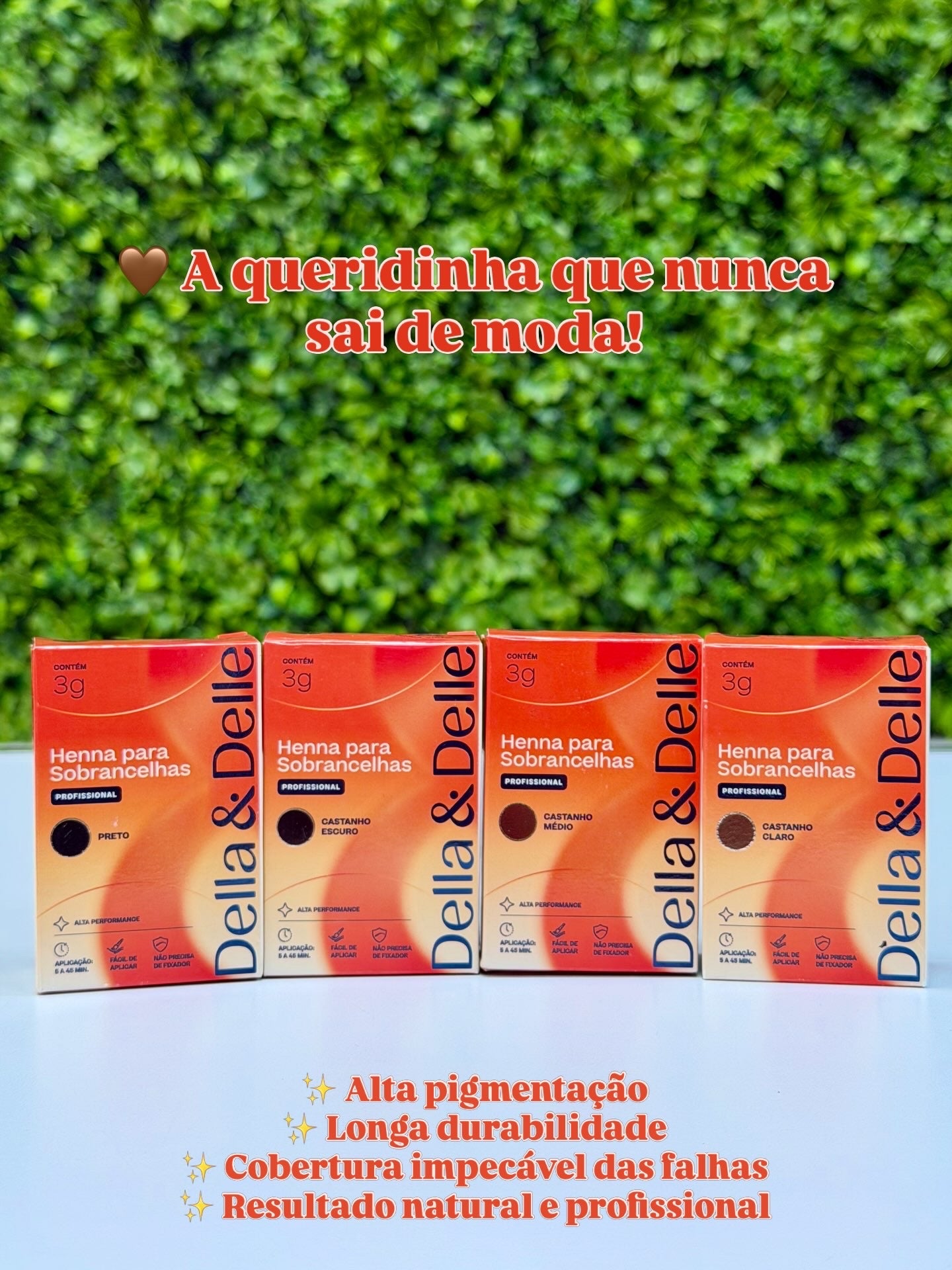 Della & Delle Henna Para Sobrancelhas Castanho Claro-3g