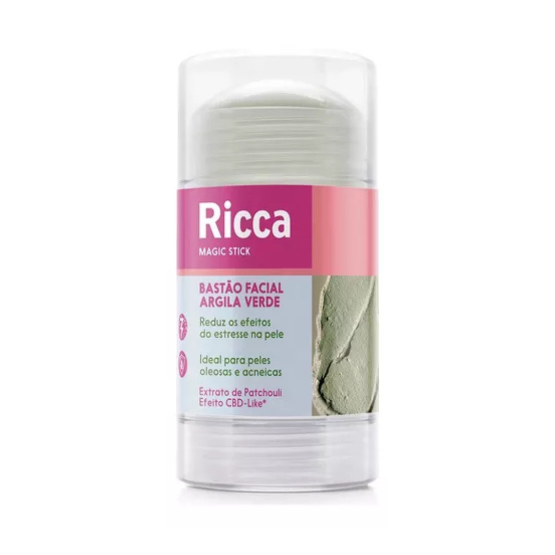 Ricca Bastão Facial Argila Verde Para Peles Oleosas-30g