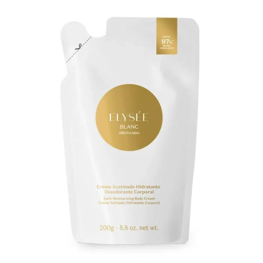 OBoticário Refil Creme Acetinado Corporal Elysée Blanc-200g